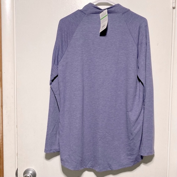 COPPER FIT Wrap Swing Top Purple Lilac NEW  Women's Large - Picture 8 of 16